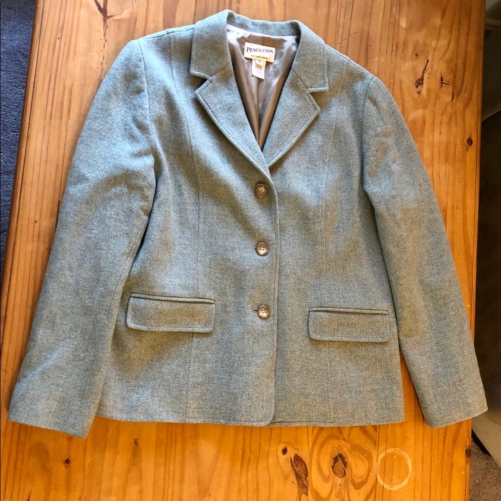 Pendleton Sage Wool Blazer